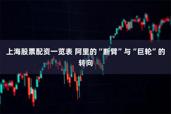 上海股票配资一览表 阿里的“断臂”与“巨轮”的转向